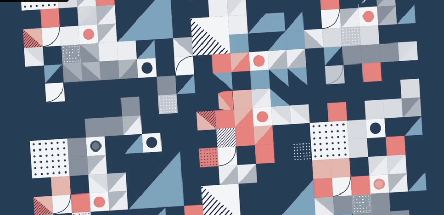 Expanse geometric mosaic brand artwork